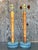 Camel Vintage Coastal Wrapped Pencil Reed Column Lamps - a Pair For Sale - Image 8 of 10