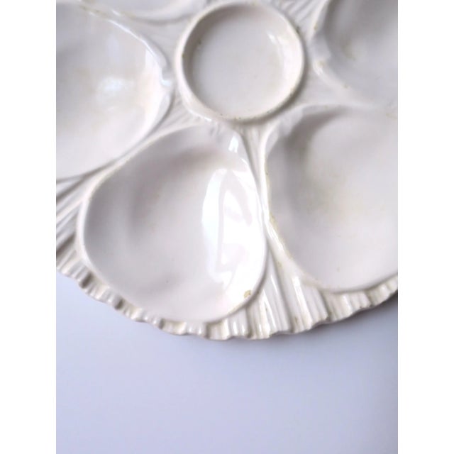Early 20th Century White Oyster Plate, Pair For Sale - Image 5 of 9