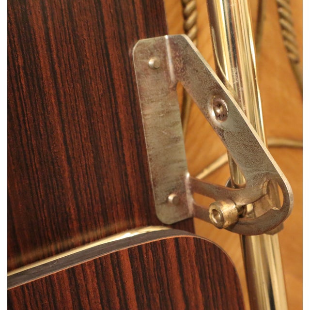 Folding Two-Tier Bar Trolley in Brass and Teak, 1970s For Sale - Image 13 of 18