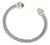 David Yurman 7mm Sterling Silver, Citrine, & Diamond Classic Cable Bracelet For Sale