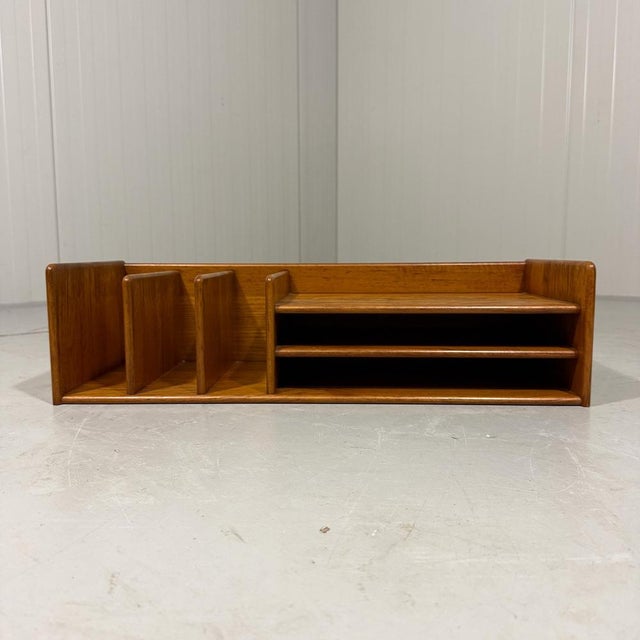 Teak Desk Organizer from Nordisk Andels Eksport, Denmark, 1960s For Sale - Image 14 of 15
