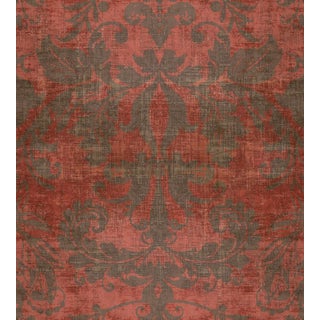Nicolette Mayer through The House of Scalamandre Palace Damask Wallcovering, Clay For Sale