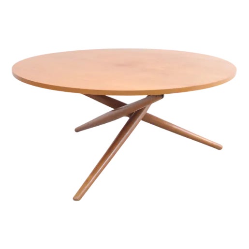 Adjustable Table in Cherrywood by Jürg Bally for Wohnhilfe, 1950s For Sale