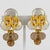 Contemporary Monique Vedie, Line Vautrin School Golden Talosel Resin Clip Earrings For Sale - Image 3 of 9