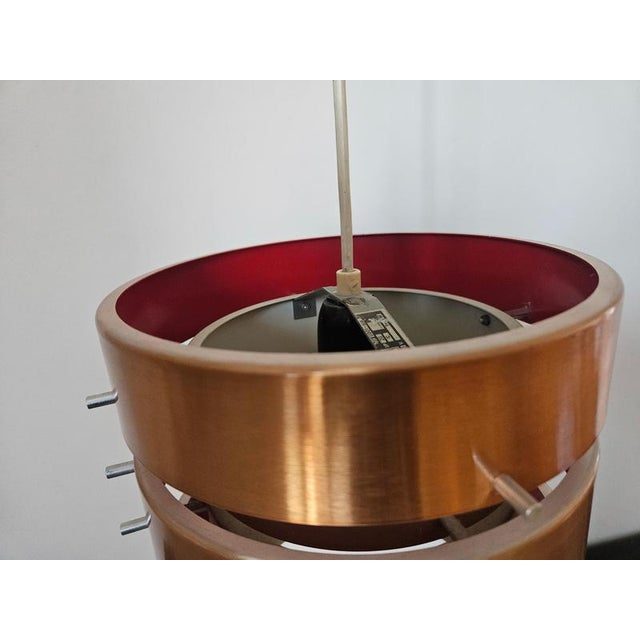 1970s Mid-Century Modern Pendant Light in style of Jo Hammerborg, Denmark, 1970s For Sale - Image 5 of 16