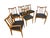 Elevate your dining space with this striking set of six Mid-Century Modern dining chairs by Blowing Rock Furniture....