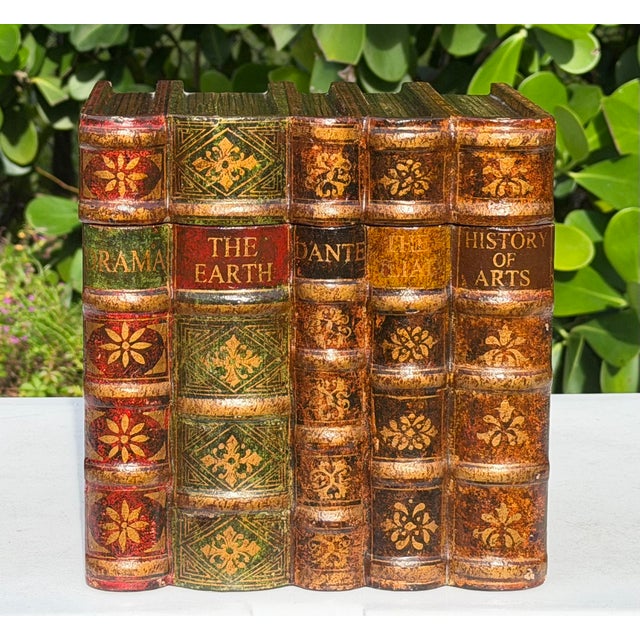 Maitland - Smith Vintage Trompe-L’œil Decorative Faux Book Box For Sale - Image 4 of 12