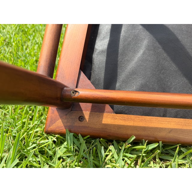Vintage Mid-Century Sculptural Walnut Dining Chairs With Sabre Legs, Set of 6 For Sale - Image 16 of 18
