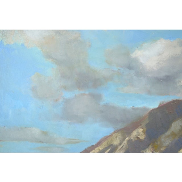 1970s Mountain Landscape With Wildflowers in the Marsh in Acrylic on Canvas For Sale - Image 5 of 7