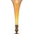 Tiffany Studios Iridescent Gold Favrile Glass and Bronze Base Trumpet Vase For Sale In New York - Image 6 of 9