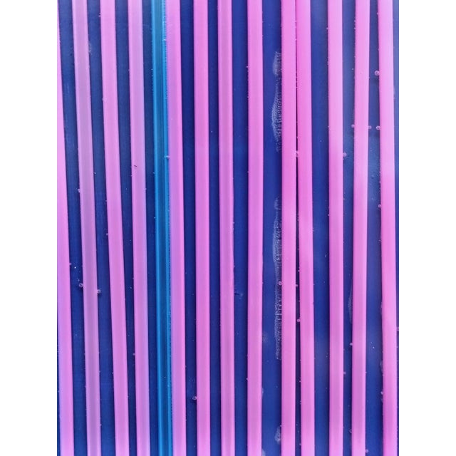 Early 21st Century Studio Massimo Caiafa, Purple Rainbow, 2025, Acrylic, Plastic and Epoxy Resin on Wood For Sale - Image 5 of 9