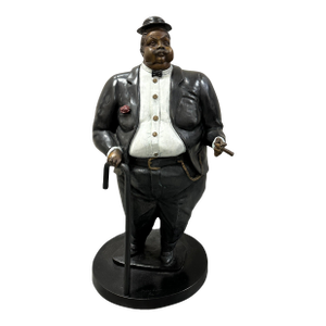 Late 20th Century Bronze Sculpture Of Man With Cigar By Bruno Luna "Don Circo"