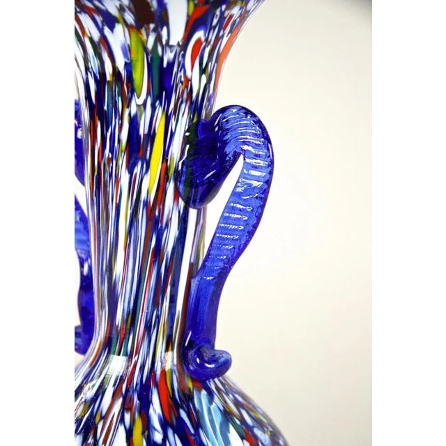 Mid-Century Italian Vase in Murano Glass by Fratelli Toso, 1940s For Sale - Image 10 of 15
