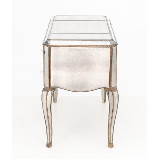 Horchow "Claudia" Mirrored Vanity Table For Sale - Image 10 of 11