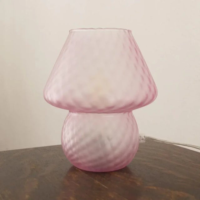 Murano Glass Mushroom Table Lamp, Italy For Sale - Image 3 of 11