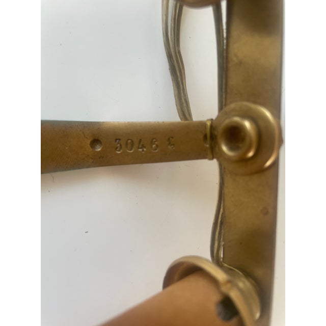 Neoclassical 1930s Marcel Guillemard Signed Bronze Wall Scones For Sale - Image 3 of 6