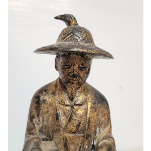 Chinese Chinese Republic Period Bronze Figure of Zhang Guolao Riding a Donkey For Sale - Image 3 of 7