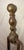 English Antique 18th Century Wrought Iron Turned Brass English Fireplace Tongs Tool 28 For Sale - Image 3 of 10