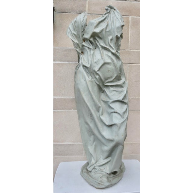 Light Green Toga Torso Sculpture Circa 1980s For Sale - Image 8 of 16