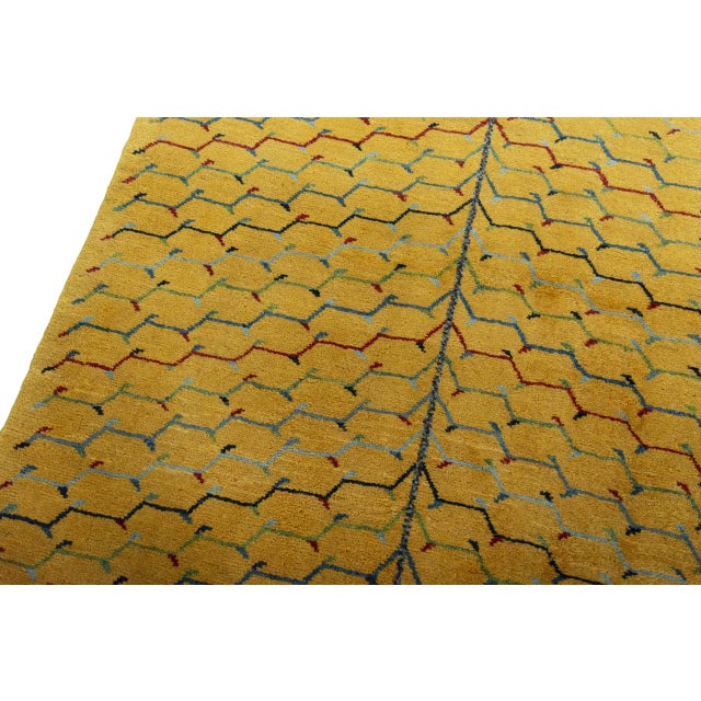 Hand-Knotted Gabbeh Loribaft Rug For Sale - Image 5 of 11