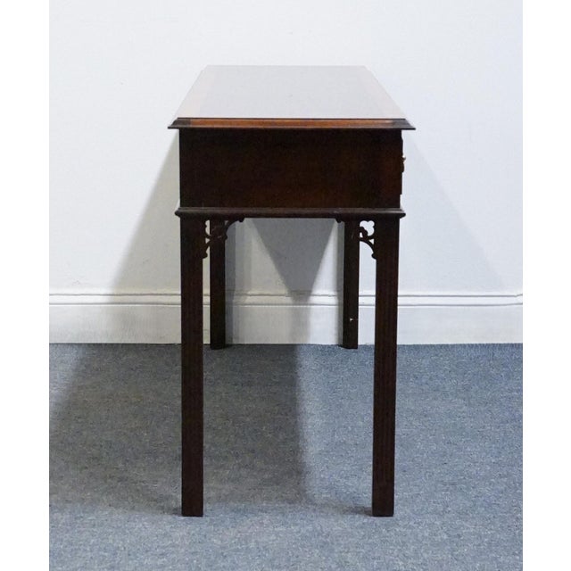 Pennsylvania House Banded Mahogany Traditional Chippendale Style 54" Accent Console Sofa Table 13-1509 For Sale - Image 11 of 12