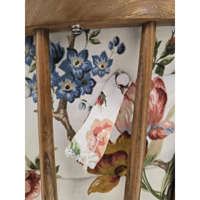 Set of Lounge Chair and Ottoman in Upholstered Walnut by Anna-Lülja Praun, Austria, 1950s For Sale - Image 17 of 18