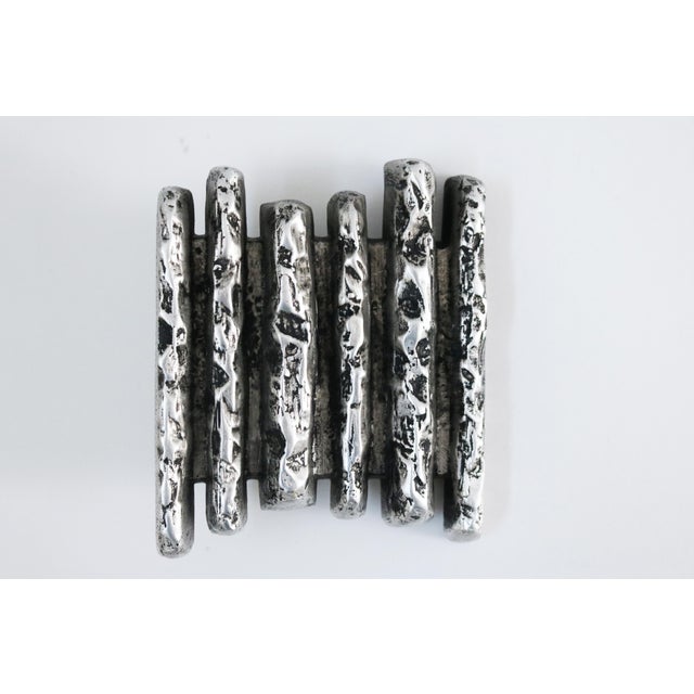 Brutalist Brutalist Brass Front from Alpan Push and Pull Door Handle, 1970s For Sale - Image 3 of 6