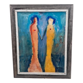 Original Contemporary Figurative Painting Signed by the Artist For Sale