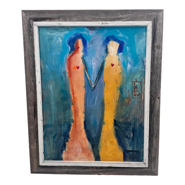 Original Contemporary Figurative Painting Signed by the Artist For Sale