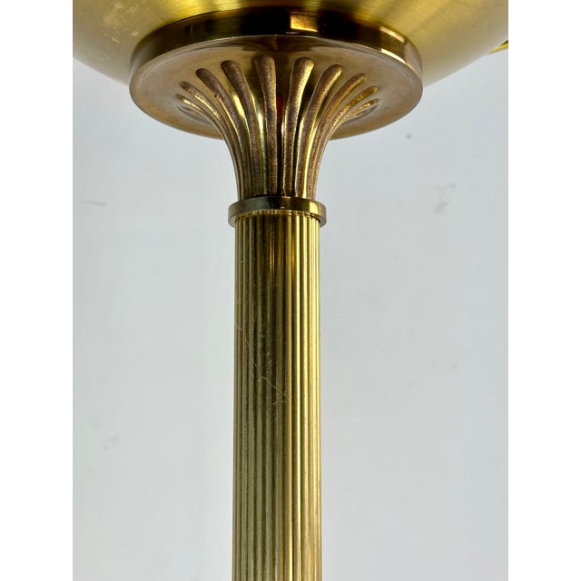 1980s Halogen Floor Lamp in Gold-Plated Brass from Gault, 1980s For Sale - Image 5 of 10