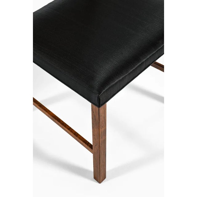 Dining Chairs in Rosewood and Cane attributed to Bernt Petersen, 1960s, Set of 14 For Sale - Image 10 of 13