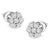 The perfect piece for every outfit. These gorgeous floral studs are designed with 7 natural, round-cut diamonds in an...