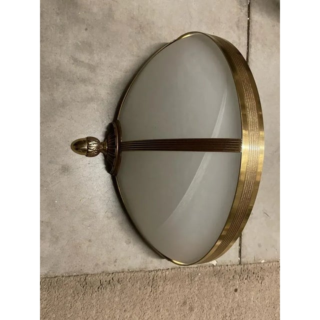 Gold Large Marbled Glass Sconces, 1980s, Set of 2 For Sale - Image 8 of 12