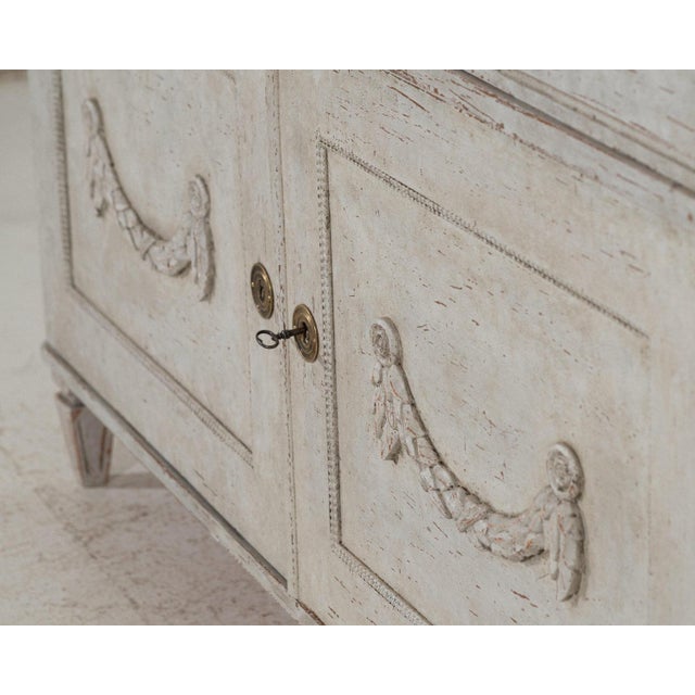 19th Century Gustavian Sideboard with Carvings For Sale - Image 6 of 8