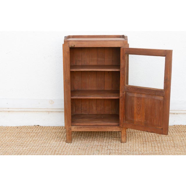 Brown Antique Slim British Colonial Cabinet For Sale - Image 8 of 11