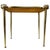 Vintage Hollywood Regency Neoclassical Brass Side Table with Leather Top and Gallery Edge, 1960s For Sale - Image 12 of 13