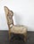 Louis XV Style Longue Chair in Wood with Floral Tapestry For Sale - Image 6 of 9