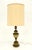 Brass Mid Century Modern c1970s Brass Vase Cup Shape Table Lamp For Sale - Image 8 of 10
