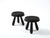 2020s Petite Pair of Burnt Oak Tripod Stools by Douglas Mont for Facto Atelier Paris For Sale - Image 5 of 11