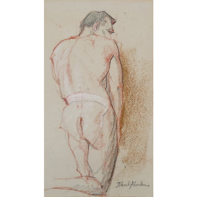 Study of a Male Nude* Paul Horbay, c. 1940s Study of a Male Nude by Paul Horbay is an intimate figure study centered on...
