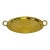 Vintage Large Oval Brass Handled Tray For Sale