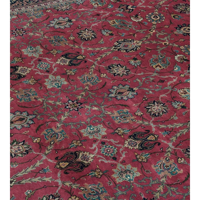 Mansour Handmade Revival Tabriz Rug - 7'6" X 10' For Sale - Image 9 of 10