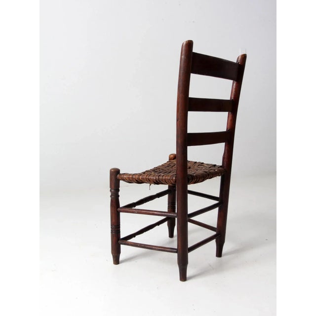 Antique Woven Seat Chair For Sale - Image 9 of 12