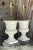 Late 20th Century Vintage Boho Glazed Ceramic Urn Lamps - a Pair For Sale - Image 5 of 9