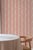 Not Yet Made - Made To Order Garden Leaf Stripe Grasscloth Wallpaper by House Party | Blush Pink & Coral | 8 Yards For Sale - Image 5 of 7