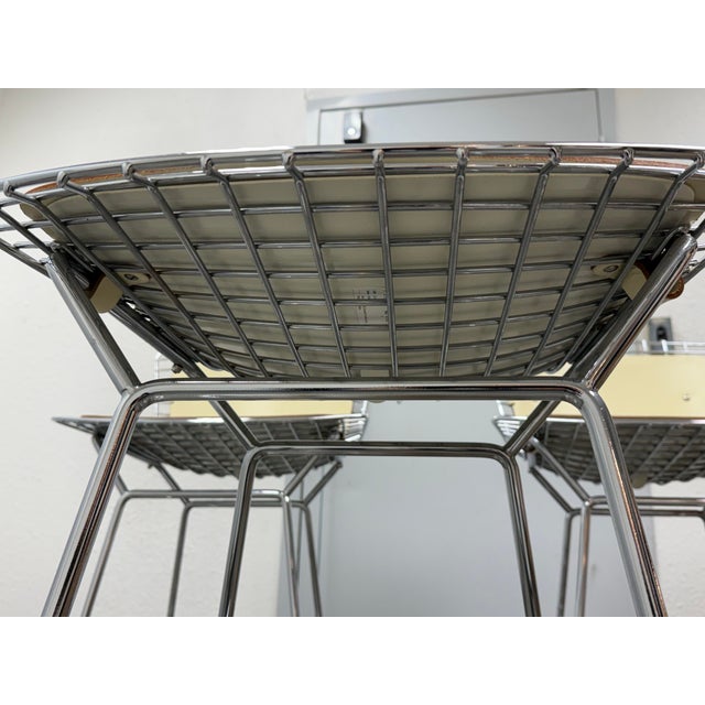 Harry Bertoia for Knoll Bertoia Bar Stools, Set of Three For Sale - Image 10 of 12