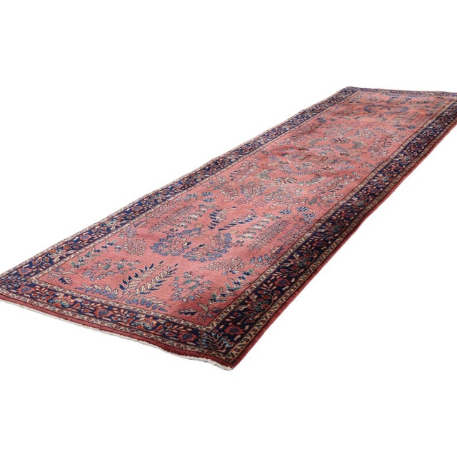 79274 Vintage Indian Sarouk Rug Runner, 02'08 x 09'07. The Silk Road Reverie: A Vintage Indian Sarouk Masterpiece of...