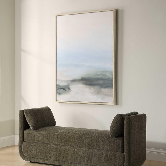 Abstract Crossing Paths Coastal Landscape Painting For Sale - Image 3 of 7
