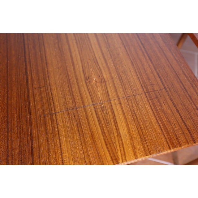 Vintage Danish Teak Nesting Side Table Set of 3 Made in Denmark Mid Century Modern Retro End 50's 60's For Sale - Image 6 of 10