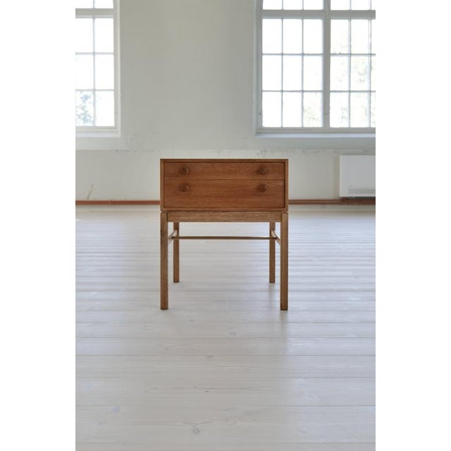 Scandinavian Oak Casino Side Table by Sven Engström, 1960s For Sale - Image 3 of 9